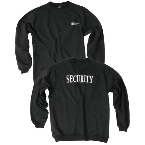SECURITY Sweatshirt Doppeldruck schwarz