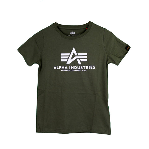 Alpha Industries Basic T-Shirt dark oliv kids teens