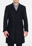 Merc Walesby Tailored Wool Overcoat black