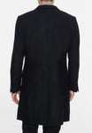 Merc Walesby Tailored Wool Overcoat black