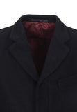 Merc Walesby Tailored Wool Overcoat black