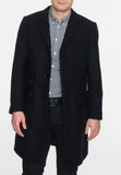 Merc Walesby Tailored Wool Overcoat black