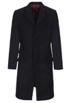 Merc Walesby Tailored Wool Overcoat black