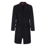 Merc Walesby Tailored Wool Overcoat black