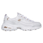 Skechers D'Lites Fresh Start White Rose Gold