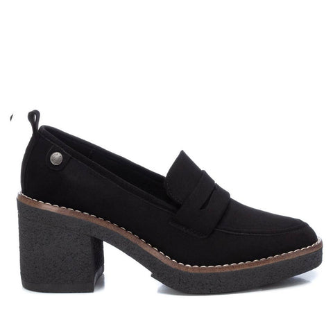 Refresh Block Heel Loafers Black