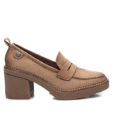 Refresh Block Heel Loafers Taupe