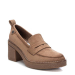 Refresh Block Heel Loafers Taupe