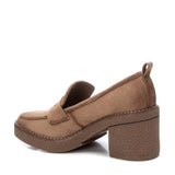 Refresh Block Heel Loafers Taupe