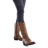 Refresh Cowboy Boots Taupe