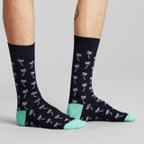 Dedicated Socks Sigtuna Palms Navy