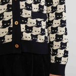 Dedicated Cardigan Iggesund Pepita Cats Oat White