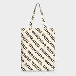 Dedicated Tote Bag Torekov Logo Pattern Off White