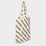 Dedicated Tote Bag Torekov Logo Pattern Off White