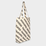 Dedicated Tote Bag Torekov Logo Pattern Off White