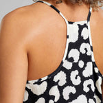 Dedicated Strap Top Hoby Painted Leopard Black