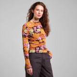 Dedidcated  Rib Top Ryd Flower Power Multi Color