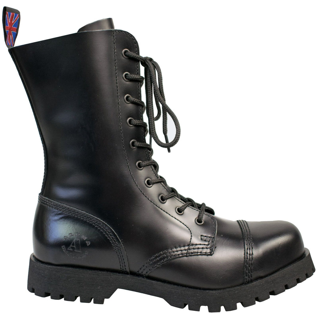 Alpha Rangers 10-loch Boot Festival Army Gothic Leder Springerstiefel – A and B Webshop