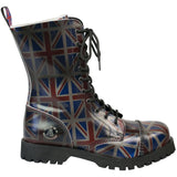Alpha Rangers 10-loch Boot Festival Army Gothic Leder Springerstiefel Stahlkappe