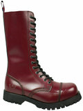 Alpha Rangers 14-loch Boot Festival Army Gothic Leder Springerstiefel Stahlkappe