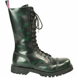 Alpha Rangers 14-loch Boot Festival Army Gothic Leder Springerstiefel Stahlkappe