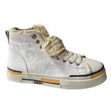 Rebecca White® Sneakers Bandana weiß gelb