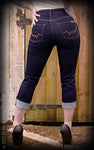 Rumble59 High-waisted Capri Jeans Second Skin