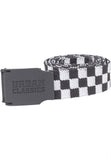 Urban Classics UC Canvas Belt Checkerboard black/white