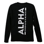 Alpha Industries Back Print Heavy Longsleeve black