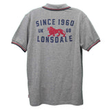 Lonsdale London Polo Shirt Burton Marl grey