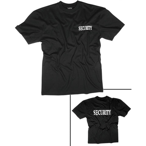 SECURITY T-Shirt Doppeldruck schwarz