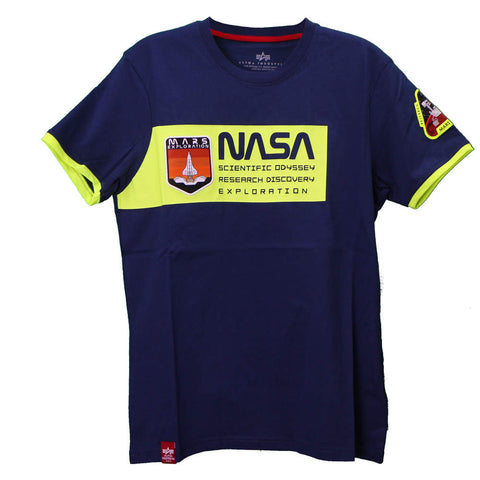 Alpha Industries Mars Neon T-Shirt new navy