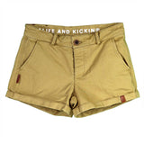 Alife and Kickin Jule Shorts camel vegan