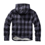 Brandit Lumberjacket hooded black-grey
