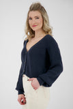 Alife & Kickin Krissy Knit Cardigan Marine