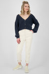 Alife & Kickin Krissy Knit Cardigan Marine