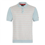 Merc London Austin Knit Polo boy blue, Herren