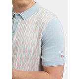 Merc London Austin Knit Polo boy blue, Herren