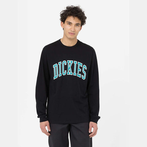 Dickies Aitkin Tee LS blk/deep lake
