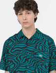 Dickies Clackamas Shirt Zebra Deep Lake