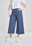 Urban Classics Ladies Denim Culotte ocean blue