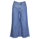 Urban Classics Ladies Denim Culotte ocean blue