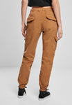 Urban Classics Ladies High Waist Cargo Jogging Pants toffee