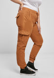 Urban Classics Ladies High Waist Cargo Jogging Pants toffee