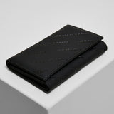 Urban Classics Synthetic Leather Allover Logo Wallet black