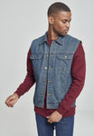 Urban Classics Denim Vest denim blue