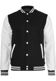 Urban Classics Oldschool College Jacket black white