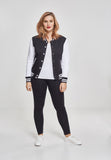 Urban Classics 2-tone College Sweatjacket black/white