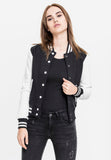 Urban Classics 2-tone College Sweatjacket black/white