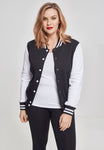 Urban Classics 2-tone College Sweatjacket black/white